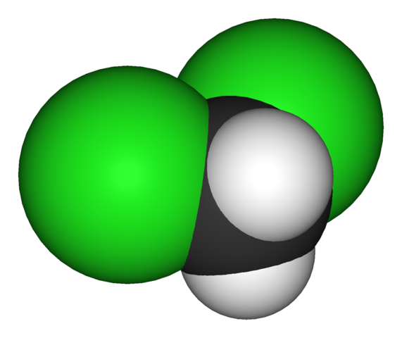 Methylene chloride molecule