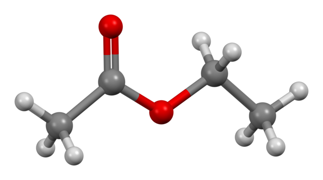Ethyl acetate molecule