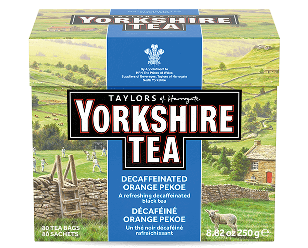 Yorkshire Decaf packaging